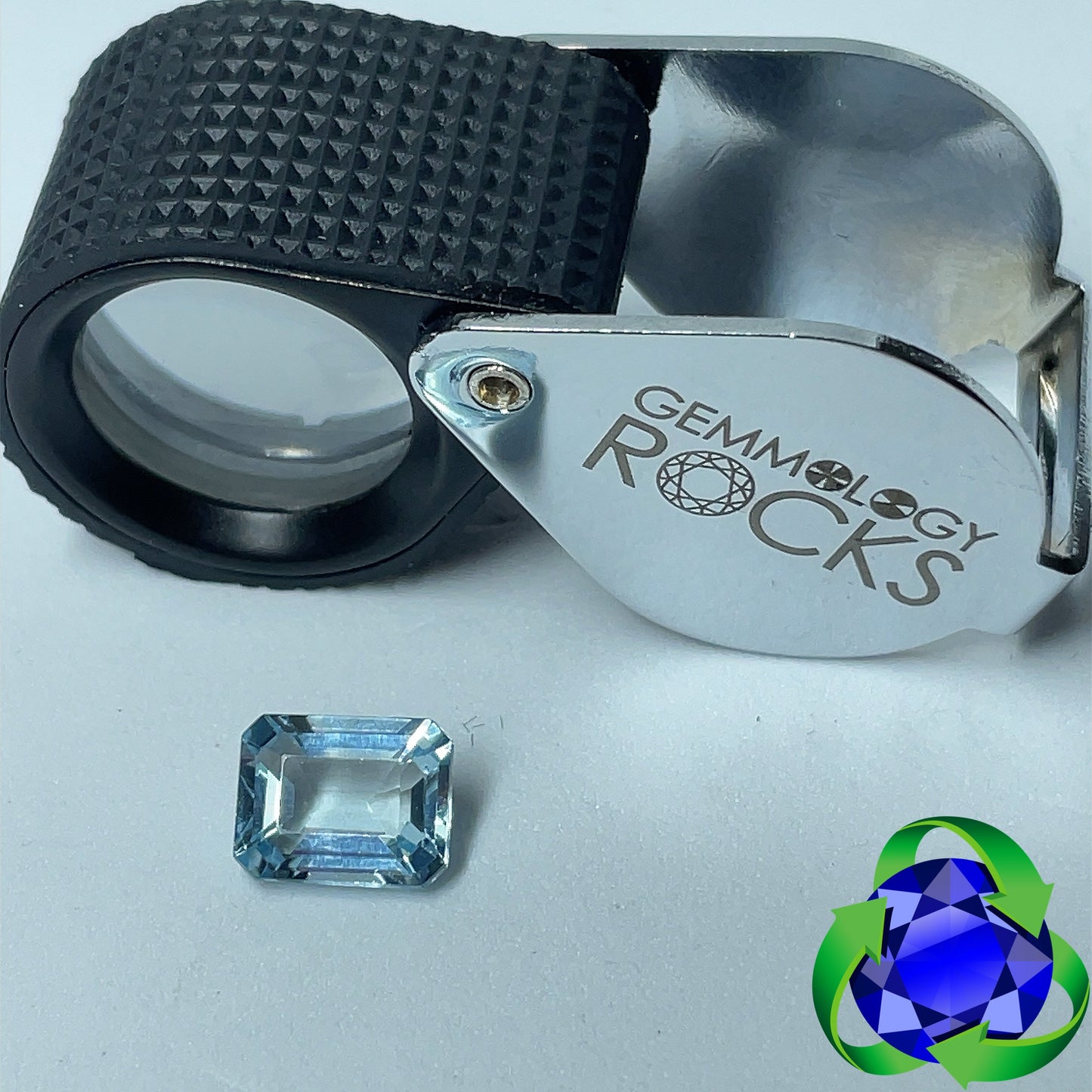 Aquamarine - Octagon 9x7mm