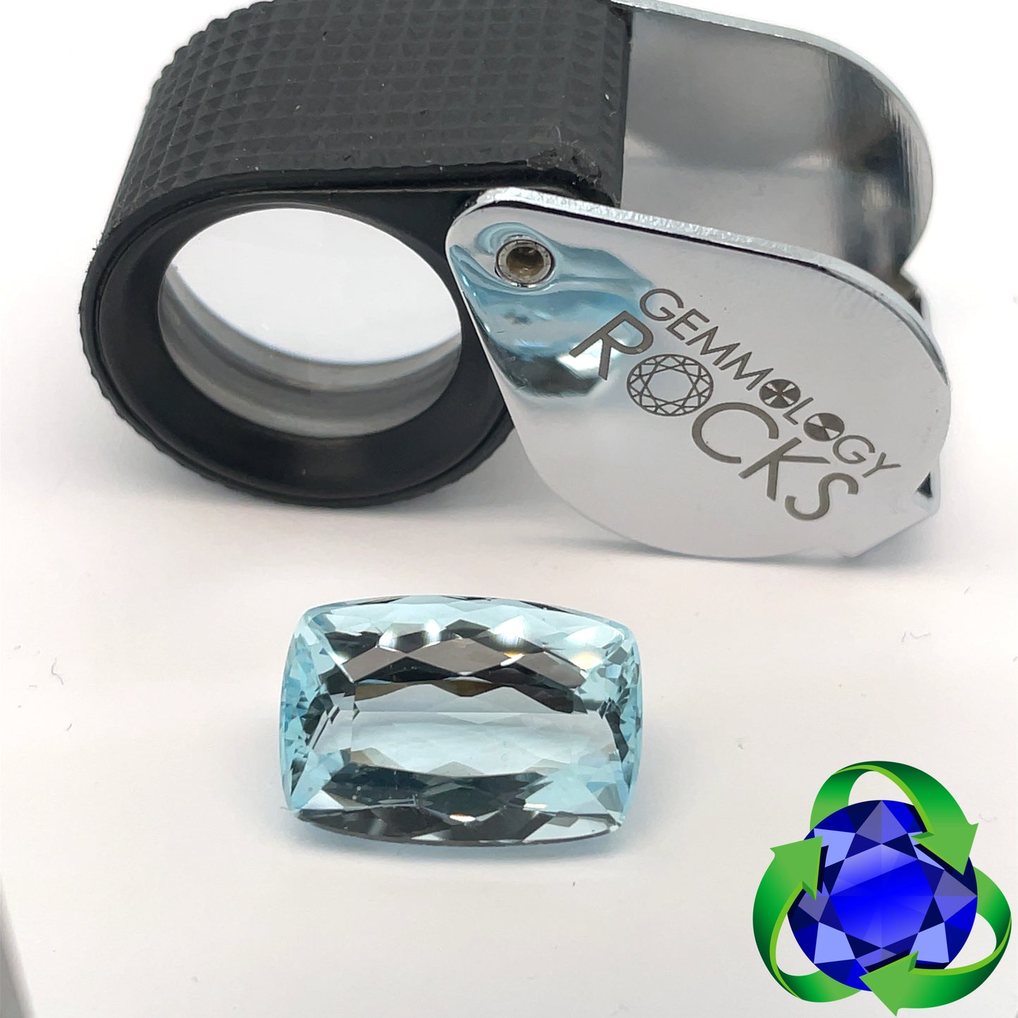 Aquamarine - Cushion 11.39ct