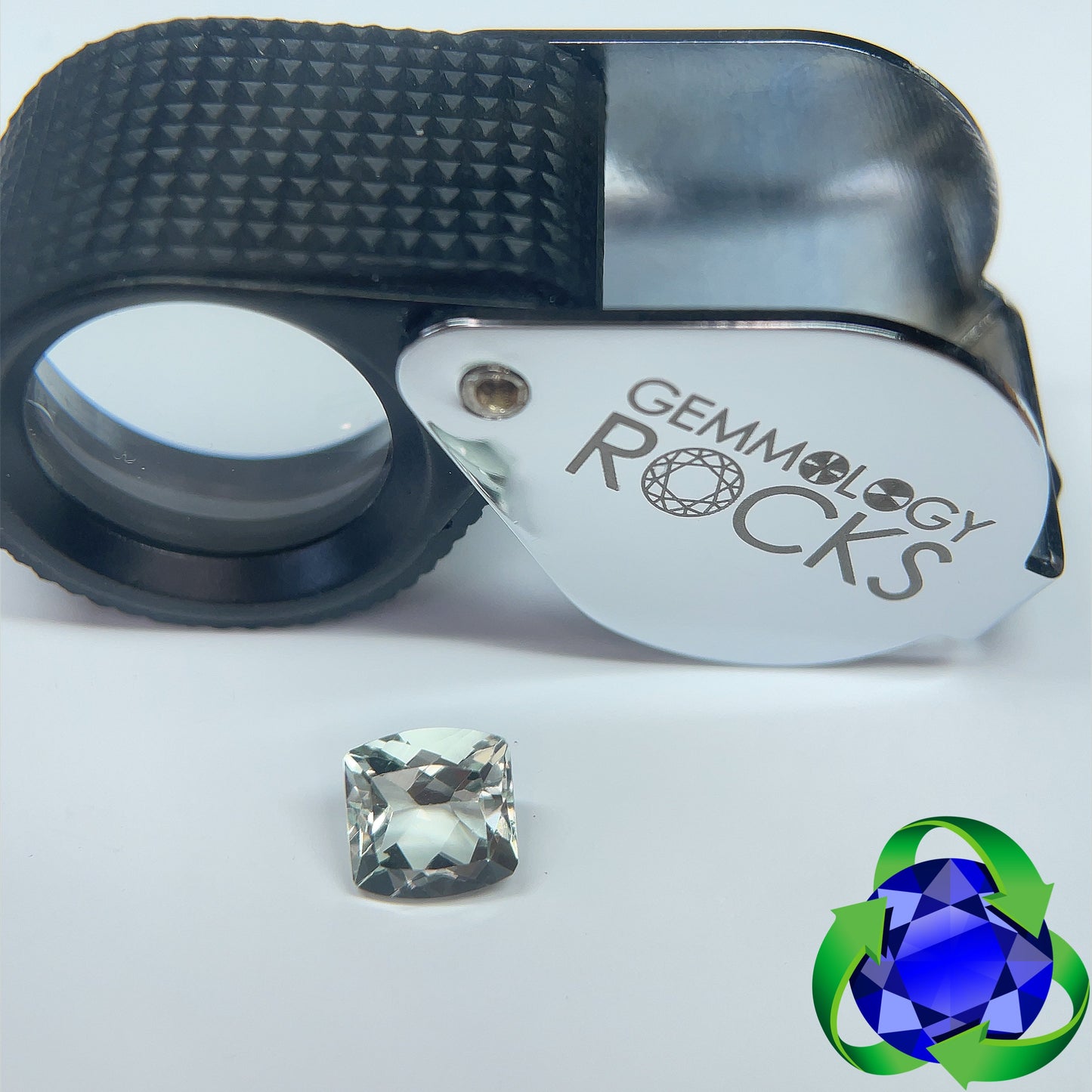 Prasiolite - Cushion 7mm