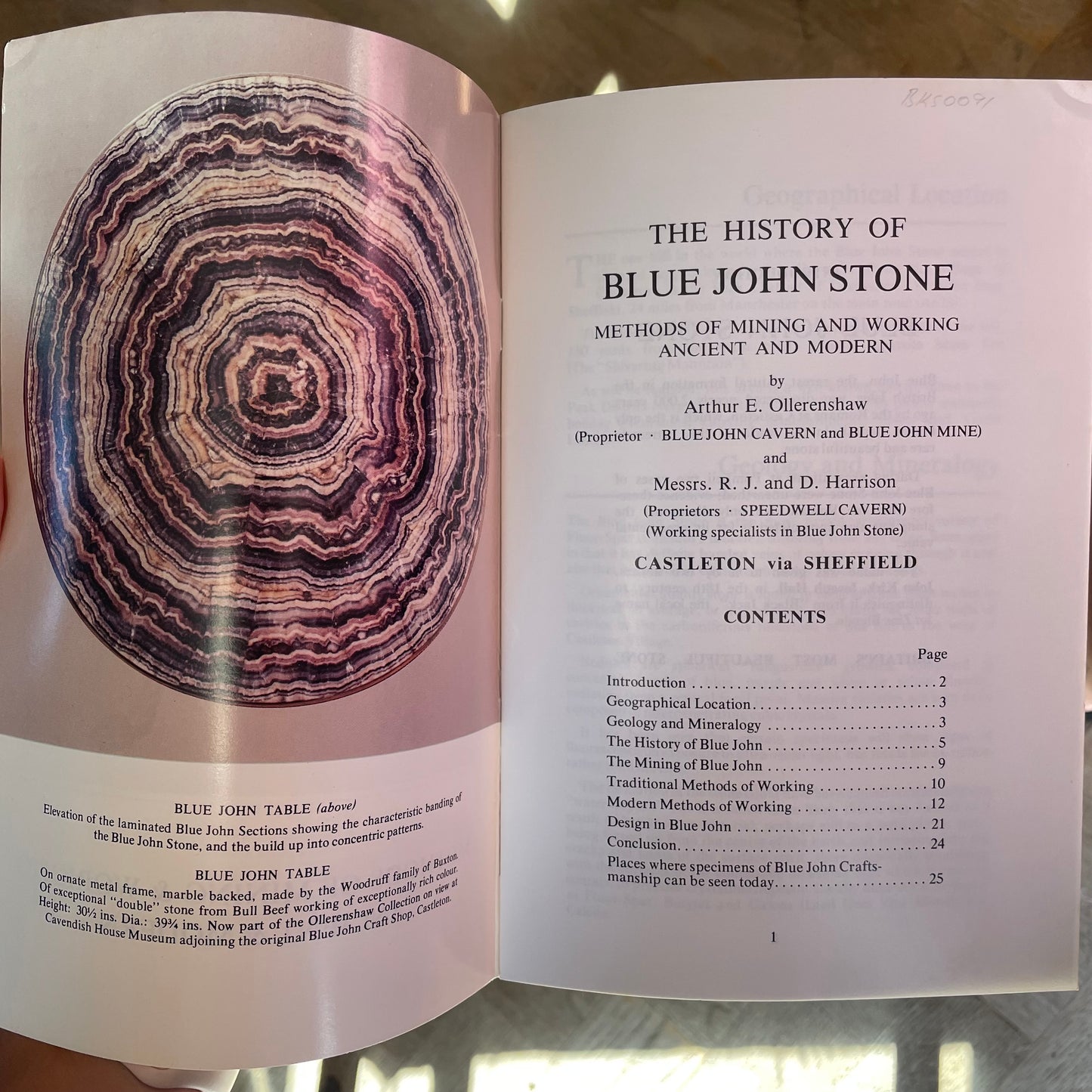 The History of Blue John Stone
