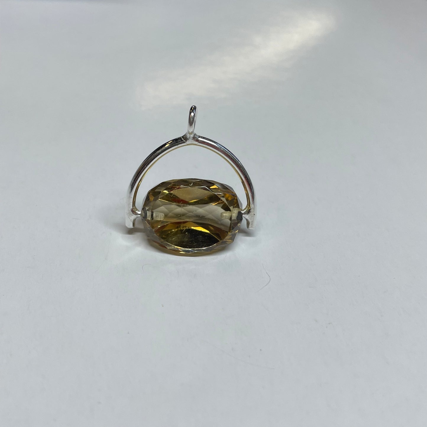 Gemstone Wishbone Pendant