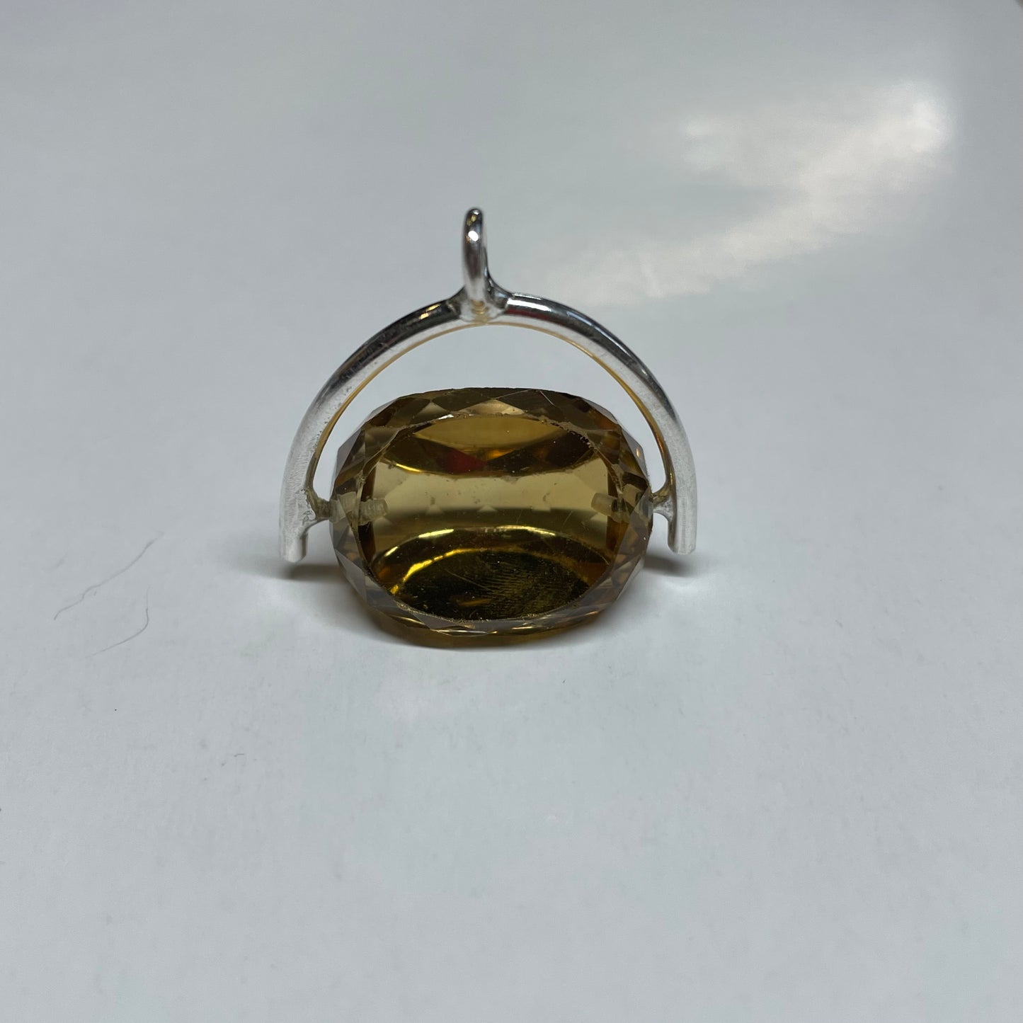 Gemstone Wishbone Pendant