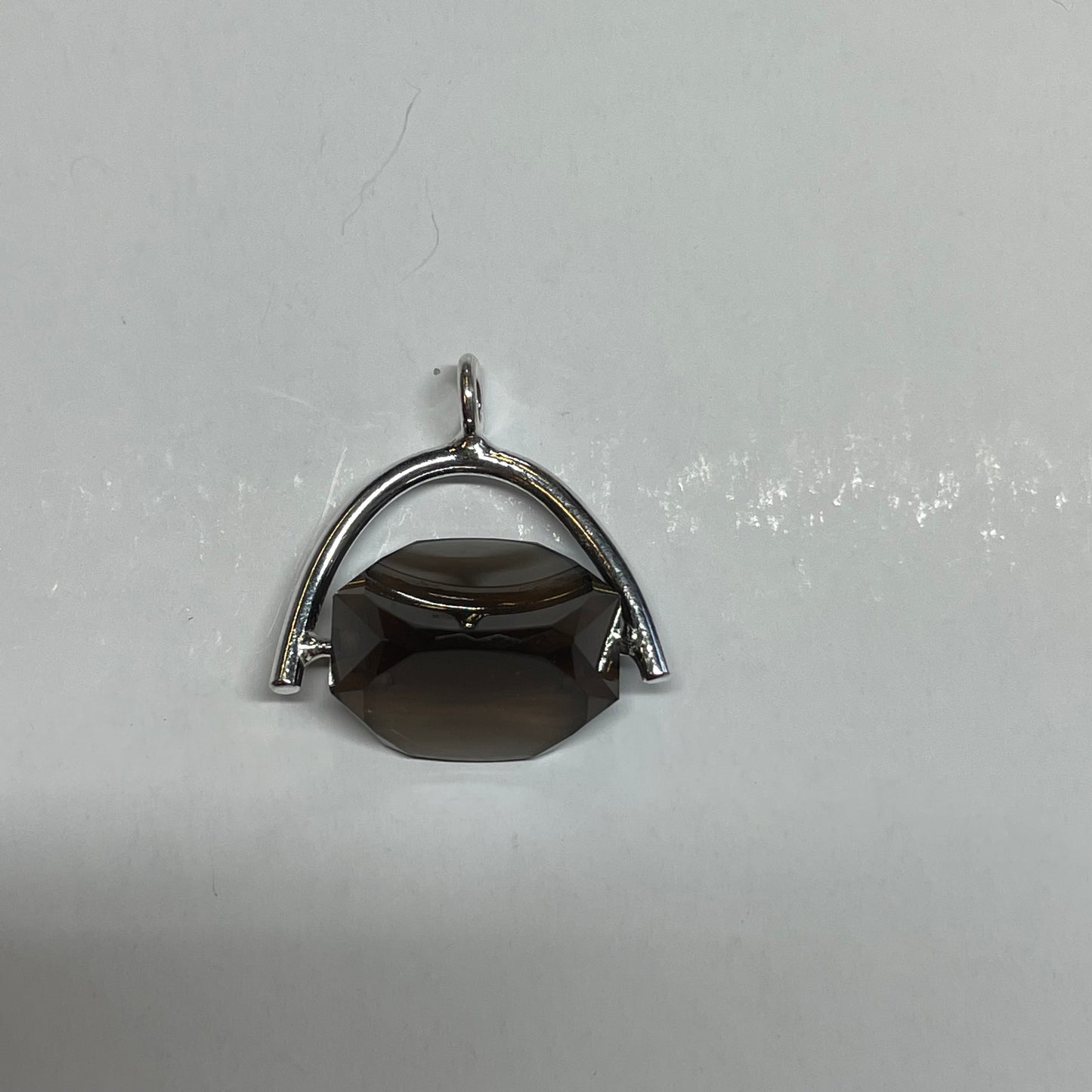 Gemstone Wishbone Pendant