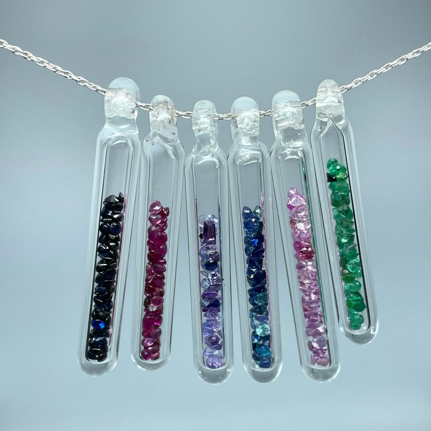Gemstone Ampoule Necklace