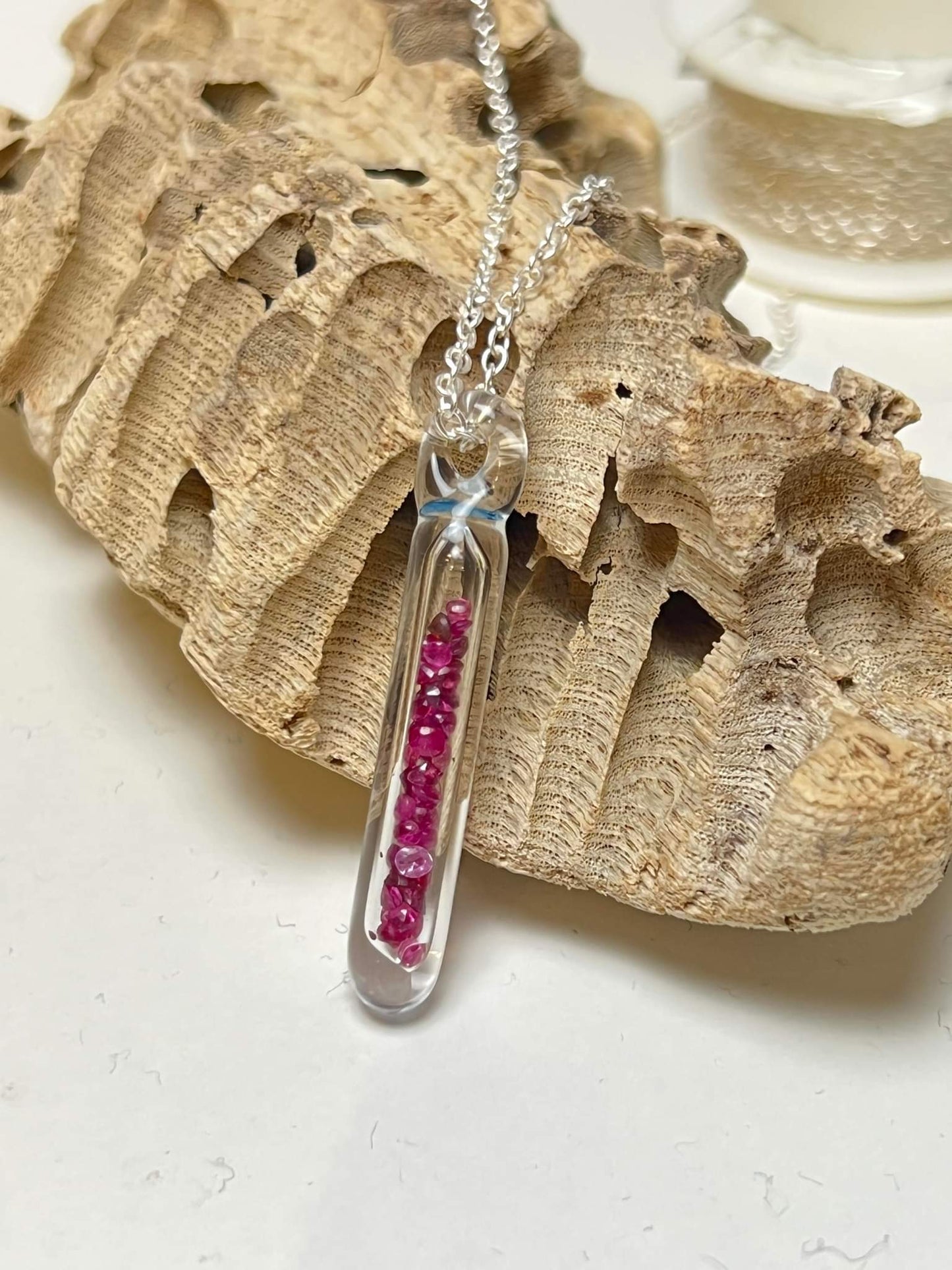 Gemstone Ampoule Necklace