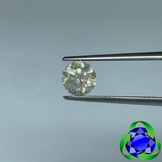 Round Brilliant cut diamond: 0.89ct - O-P I3