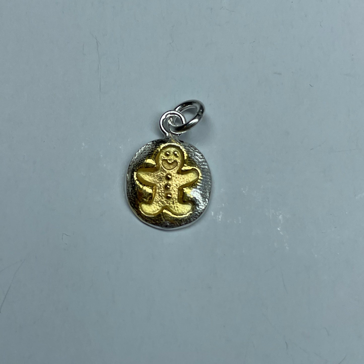 Stamped Gingerbread Pendant