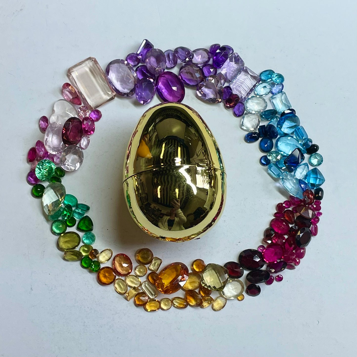 Shiny Recycled Gemstone Easter Egg!