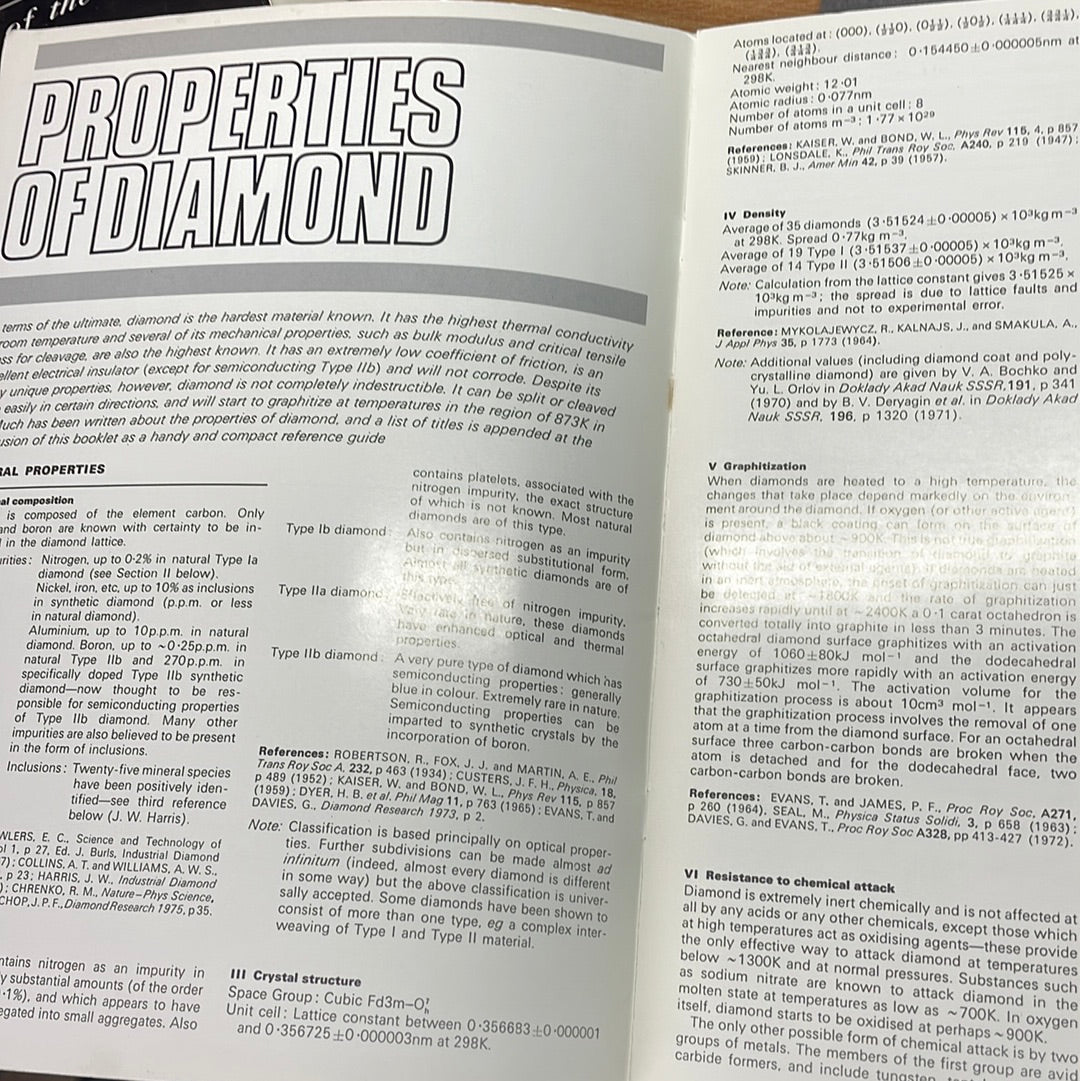 Properties of Diamond