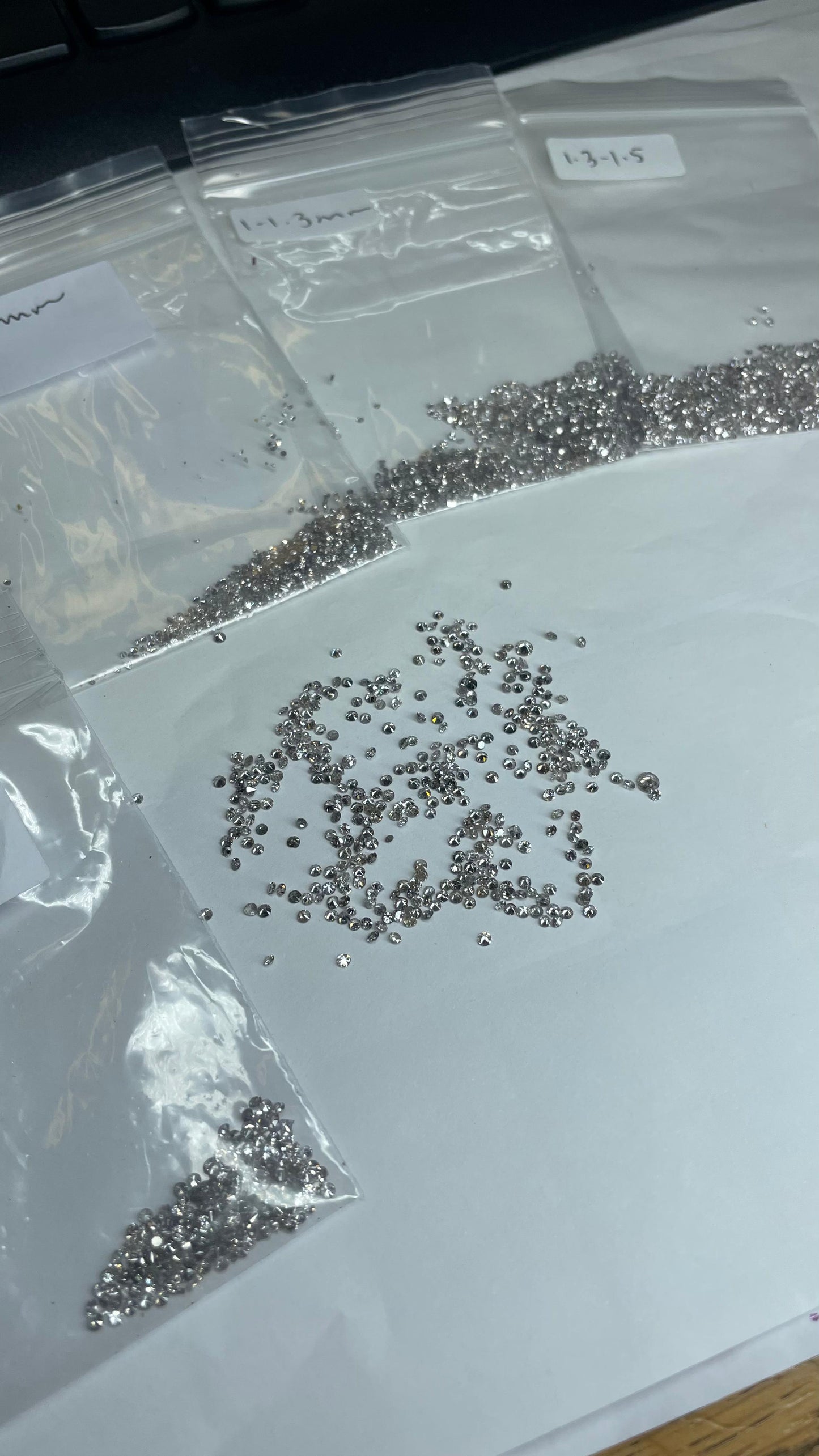 Bargain diamond parcel 0.50ct up to 2.7mm