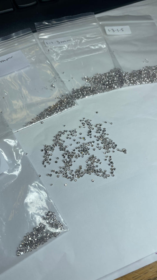 Bargain diamond parcel 0.50ct up to 2.7mm