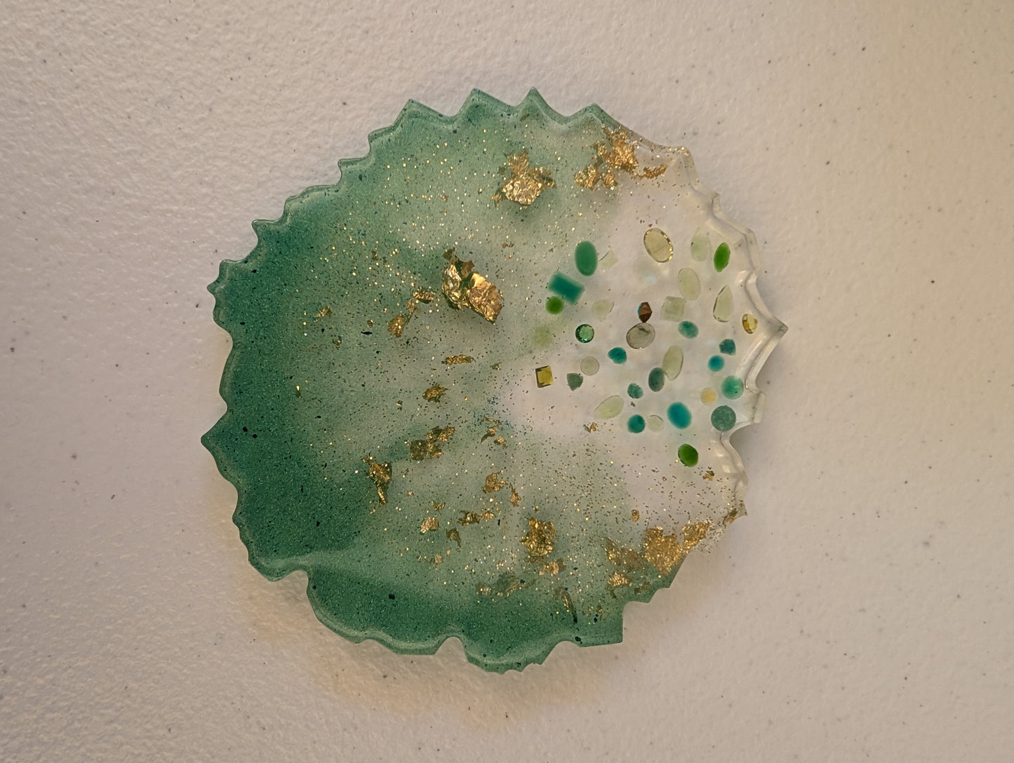 Recycled Gemstone Geode Coaster