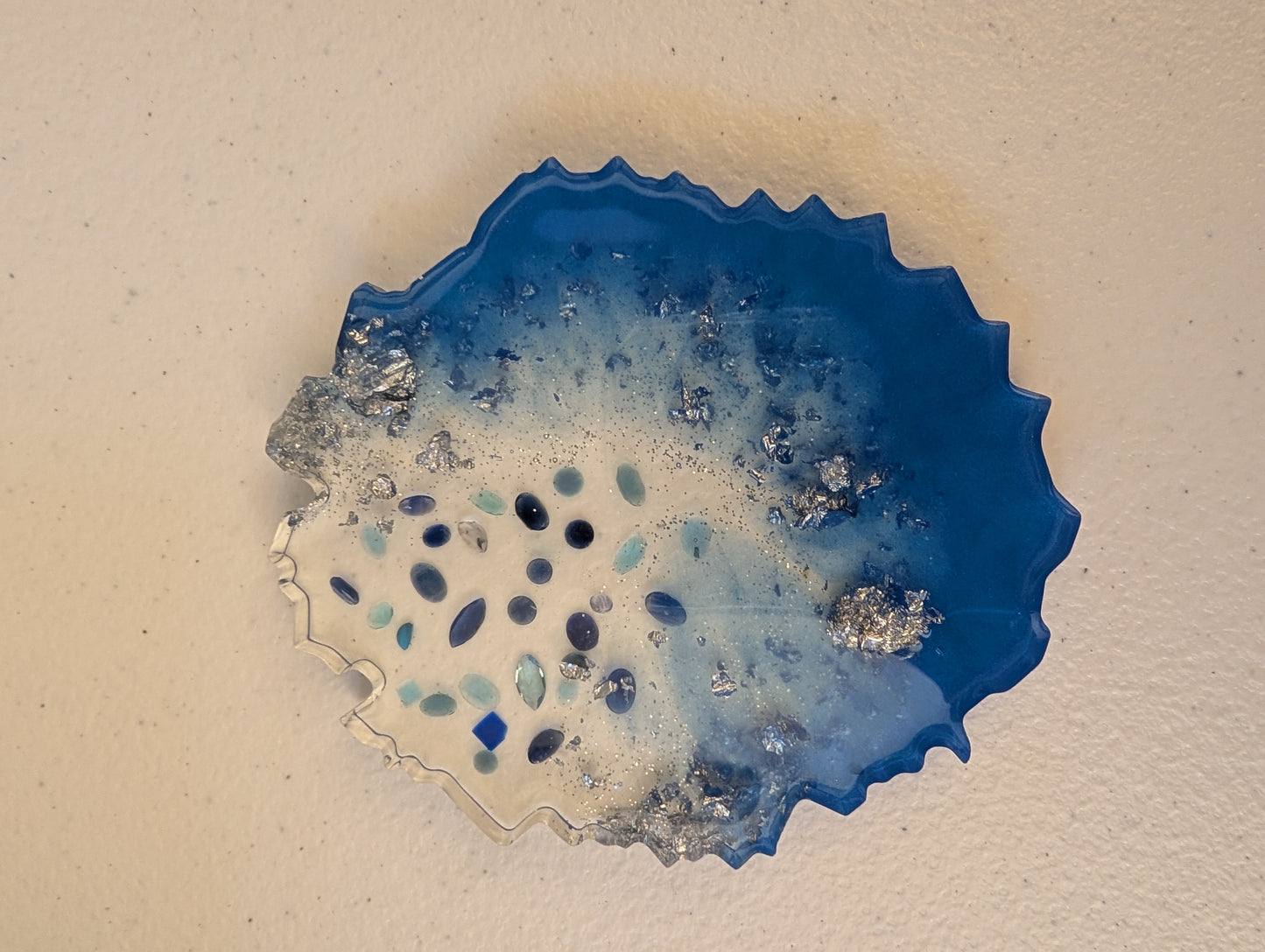 Recycled Gemstone Geode Coaster