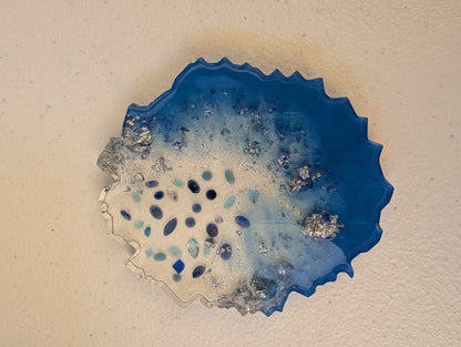 Recycled Gemstone Geode Coaster