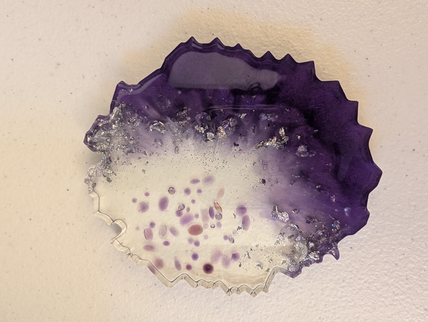 Recycled Gemstone Geode Coaster