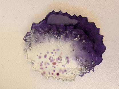 Recycled Gemstone Geode Coaster