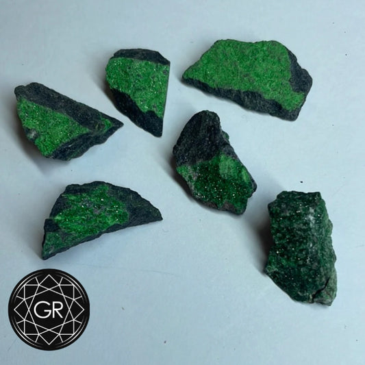 Uvarovite Garnet on Matrix